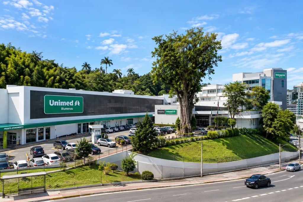 Hospital UNIMED, antigo Hospital Santa Catarina, na Rua Amazonas, bairro Garcia, Blumenau